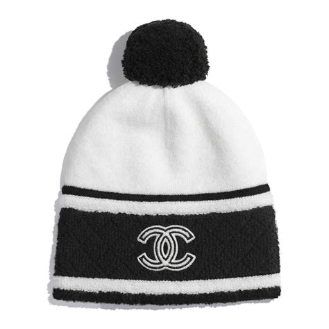 white chanel beanie|chanel cashmere beanie.